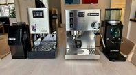 Kaffemaskiner Rancilio och Gaggia