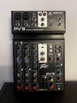 Peavey PV-6 mixer och Akai MPD 2018