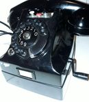 Klassisk Retro telefonapparat, Bakelit, Ericsson (Ett Fynd )