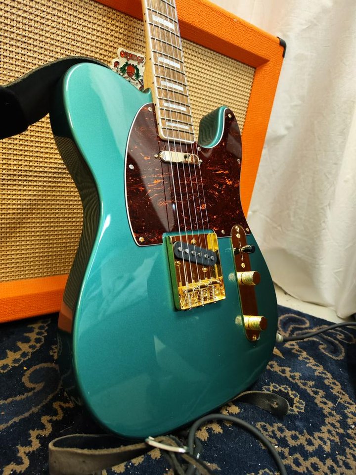 Squier telecaster Sherwood Gr...