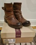 Boots Clarks Orinoco Sash Brunt läder 