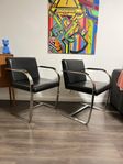 #1 Vintage 2 st svarta Brno-stolar MR50 ,70-talet , Bauhaus