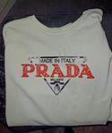 Prada sweatshirt med logoapplikation st M