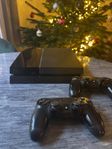 PS4 Console and 2 Controllers