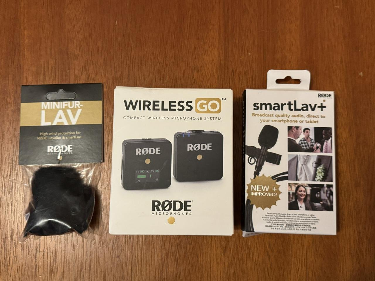 Røde wireless go, smartlav+, ...