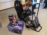 Racingstol + Thrustmaster kit