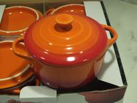 MINI POTS/GRYTOR i   2 x set  /orange + blå/