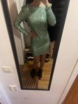 green sequin mini dress mango s