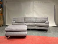 Oxford Soffa 3-sits + fotpall