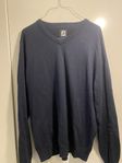 Footjoy Wool Blend V-Neck Blå Large