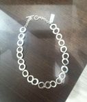 vacker stilrent silver halsband collier ny 1900kr