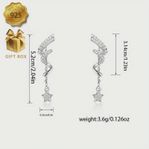 925 Silver Star Tassel Stud Earrings – Versatile & Stylish