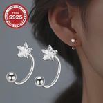 Star CZ Stud Earrings in 925 Silver – Hypoallergenic Gift