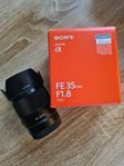 Sony 35mm 1.8 FE lens