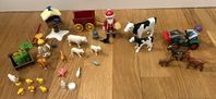 Playmobil - jultema; djur, tomte m.m.