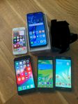 Huawei,Sony Xperia ,IPhone och Samsung