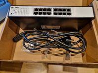 16-Port Fast Ethernet Smart Managed Switch (fanless)