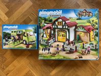 Playmobil - Stora hästgården+Tvätt+Transport