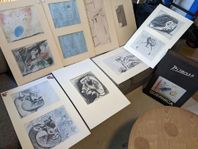 Picasso - Guernica sketcher samt förvaringsbok. Retro/Konst