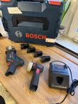 Bosch 12V paket - Vinkelslip, Tigersåg mm 