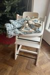 Nya modellen Stokke Tripp Trapp babyset, bricka, sele, dynor