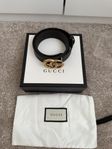 Gucci Bälte Mörkbrunt Läder Dam