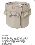 Spjälskydd spjälsäng NG baby volang natural