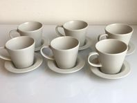 Ikea DINERA Coffee Cups Saucers kaffekopp vintage koppar fat