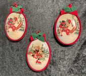 Vintage! Disney Mickey & Minnie Mouse - Christmas Ornaments