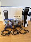 Playstation 5 disc version, 2 dualsense, headset, spel