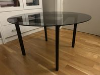 Soffbord i rökfärgad glas, 75 cm