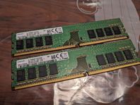 2 X SAMSUNG M378A1K43CB2 8GB DDR4 2400MHz Ram 16GB