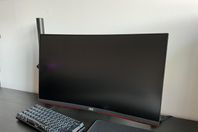 AOC C24G2AE/BK 24” 165Hz välvd gaming skärm 