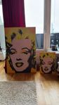 2 Canvas med motiv av Marilyn Monroe