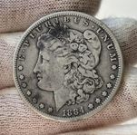 USA One Morgandollar 1884 S San Francisco 0.900 Silver