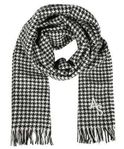 [ACNE] HOUNDSTOOTH SCARF White/black