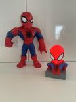 Spiderman figur och lampa 