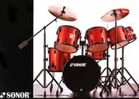 SONOR Panther trumset plus SABIAN cymbaler