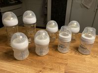 Set of 8 baby bottles, Philips Avent