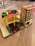 Fisher-Price parkeringsgarage vintage 1970