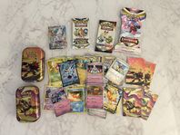 Pokémon Paket #11 - Oöppnade Booster Packs + Mini Låda et