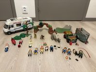 Playmobil paket med Safaribil, figurer och djur