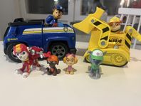 Paw patrol figurer och fordon