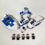 Lego Duplo 2 st Polisbilar & Polisbåt