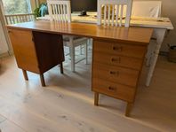 Retro teak skrivbord 1960-tal