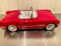 Chevrolet Corvette, retro, samlarbil, 27 cm lång 1953/54