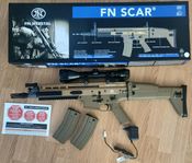 FN Scar L Tan (3.1kg) 114 m/s & ASG Strike Sikte (Airsoft)