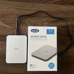 NY Lacie Mobile Drive 1TB, extern hårddisk USB-C