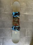 Snowboard Ride Fleetwood 161cm W med Now Brigade bindningar