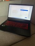 MSI Gaming laptop - skärm 144Hz